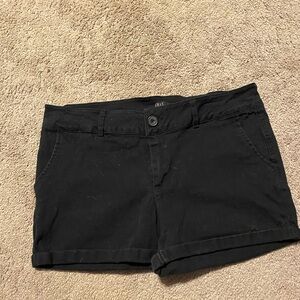 Women's Size XL Iris Short Shorts Denim Black Dark Wash Low Rise